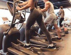 exercisers on elliptical machine